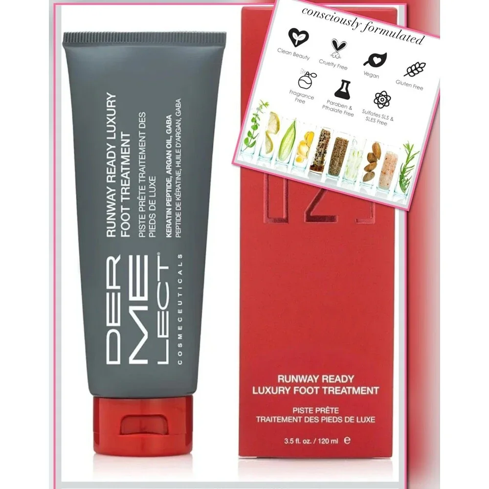Dermelect Foot Cream Treatment Rough Chapped Cracked Skin Repair Mask